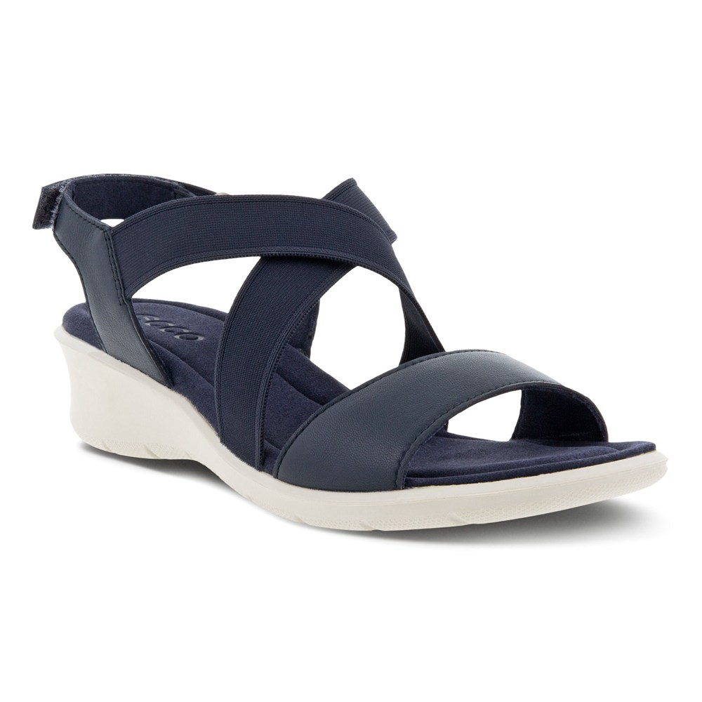 Sandalias Mujer - ECCO Finola Wedge - Azul Marino - BTM407315